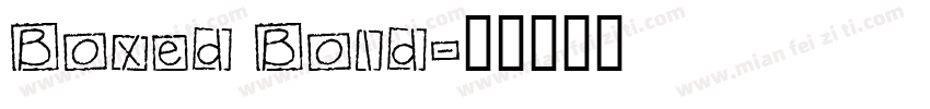 Boxed Bold字体转换
